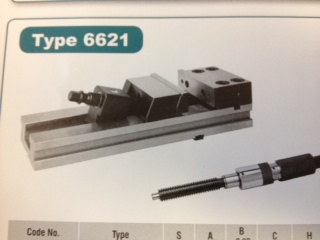 Vice equipped with hydraulic spindle 