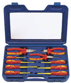 Expert 10 Piece Fully Insulated Pliers and Screwdriver Set