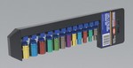 Multi-Coloured Socket Set 12pc 1/4Sq Drive Metric