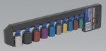 Multi-Coloured Socket Set 10pc 3/8Sq Drive Metric 