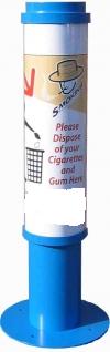 Smoking Advert Post Cigarette Bin 