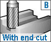 CYLINDER CARBIDE BURR WITH END CUT