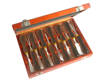 Woodcarving Chisels Set of 12 in Case