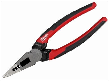 MIL48229068 Long Nose Pliers With Wire Stripper 200mm