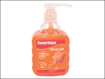 SWASOR450PP Orange Hand Cleaner Pump Top Bottle 450ml