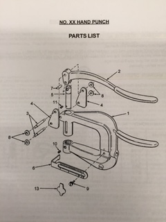 PLEASE USE THIS PHOTO IN CONJUNCTION WITH THE PARTS LIST BELOW 