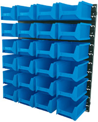 24 BIN WALL STORAGE UNIT SET (LARGE BINS