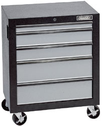 WORKSTATION 5 DRAWER ROLLER TOOL CABINET - 675 x 450 x 832MM