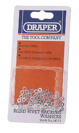 100 X 2.4MM RIVET BACKING WASHERS