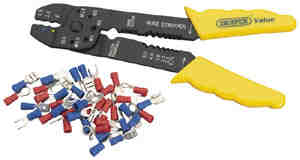 200mm DRAPER VALUE 4 WAY CRIMPING TOOL KIT   