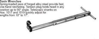 31180 Ridgid - 10 - 17in Telescoping Wrench, (1-1/4in - 2-1/2in)  