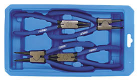 4 PIECE INTERNAL & EXTERNAL CIRCLIP PLIERS SET