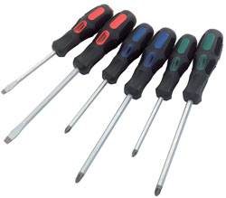 EXPERT 6 PIECE 'POUND THRU' SCREWDRIVER SET