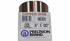 0.062 Thickness 5/8 OD Mill Finish 3/8 ID ASTM B36 H02 Temper 260 Brass Round Shim Unpolished 