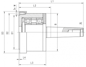 BISON 9157-80-2 AEM REVOLVING BODY 2MT