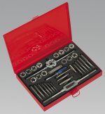 Tap & Die Set Split Dies 33pc Metric/UNF/BSP