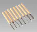 Wood Turning Chisels 8pc