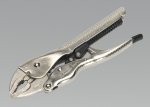 Locking Pliers Self Adjusting 235mm Curved Jaw