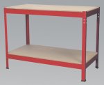 Workbench 1.2mtr Steel Wooden Top