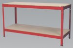 Workbench 1.53mtr Steel Wooden Top