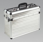 Tool Case Pilot Style Fully Polished Aluminium