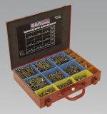 Woodscrew Assortment Gold Series in Case 2400pc