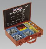 Woodscrew Assortment Silver Series in Case 2000pc 