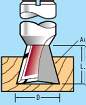 Titman DC12-1/4 Shank Cutter Dovetail TCT