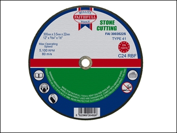 FAI3003522S Cut Off Disc for Stone 300 x 3.5 x 22mm