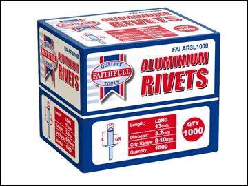 Aluminium Rivets Bulk Pack of 1000