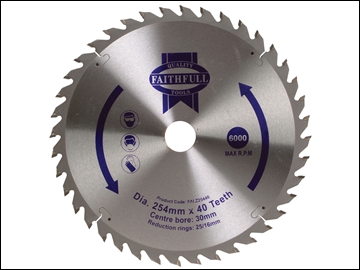 Circular Saw Blade TCT 254 x 30 x 40 Tooth