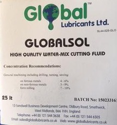 GLOBALSOL WATER SOLUBLE CUTTING OIL 20 LITRE