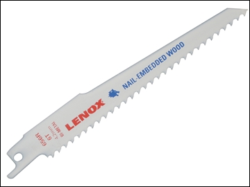 LEN20572 20572-656R Sabre Saw Blades Pack of 5 150mm 6tpi