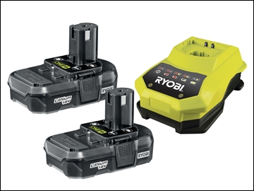 RYBRBC18LL13 RBC 18LL One+ 18 Volt 2 x 1.3Ah Li-Ion Batteries & 1 x Charger