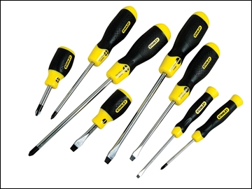 Cushion Grip Screwdriver Set Flared /Phillips 8 Piece