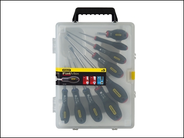 Fatmax Screwdriver Set Parallel / Flared / Pozi 9 Piece