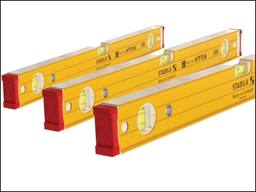 STB962SET 96-2 Spirit Level Pack 60cm + 120cm + 180cm