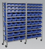 Mobile Bin Storage System 72 Bins