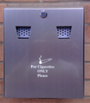 3 LITRE LOCKABLE STAINLESS STEEL WALL MOUNTED ASH BIN