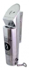 AT03 CigButtBin Stainless Steel 